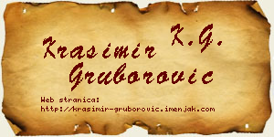 Krasimir Gruborović vizit kartica